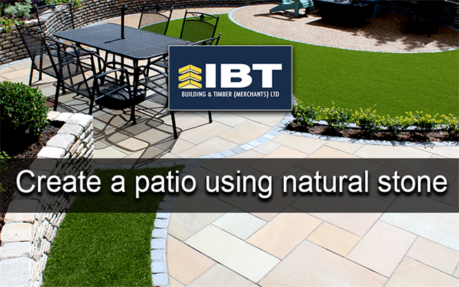 CREATE A PATIO USING NATURAL STONE